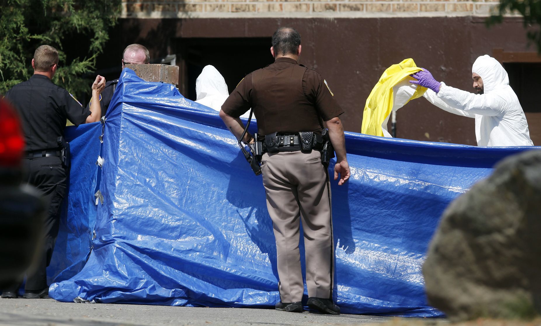 Tranchida at the scene of a death investigation
